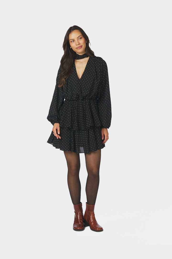 Neo Noir - Nielle Dot Dress 169242 - 100 - Black