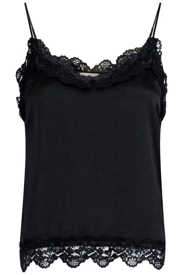 Neo Noir - Nusa Lace Top - Black Toppe 