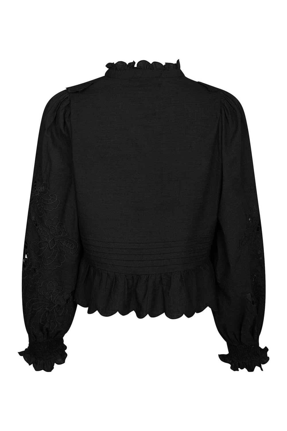 Neo Noir - Petrine Embroidery Blouse 161136 - 100 - Black
