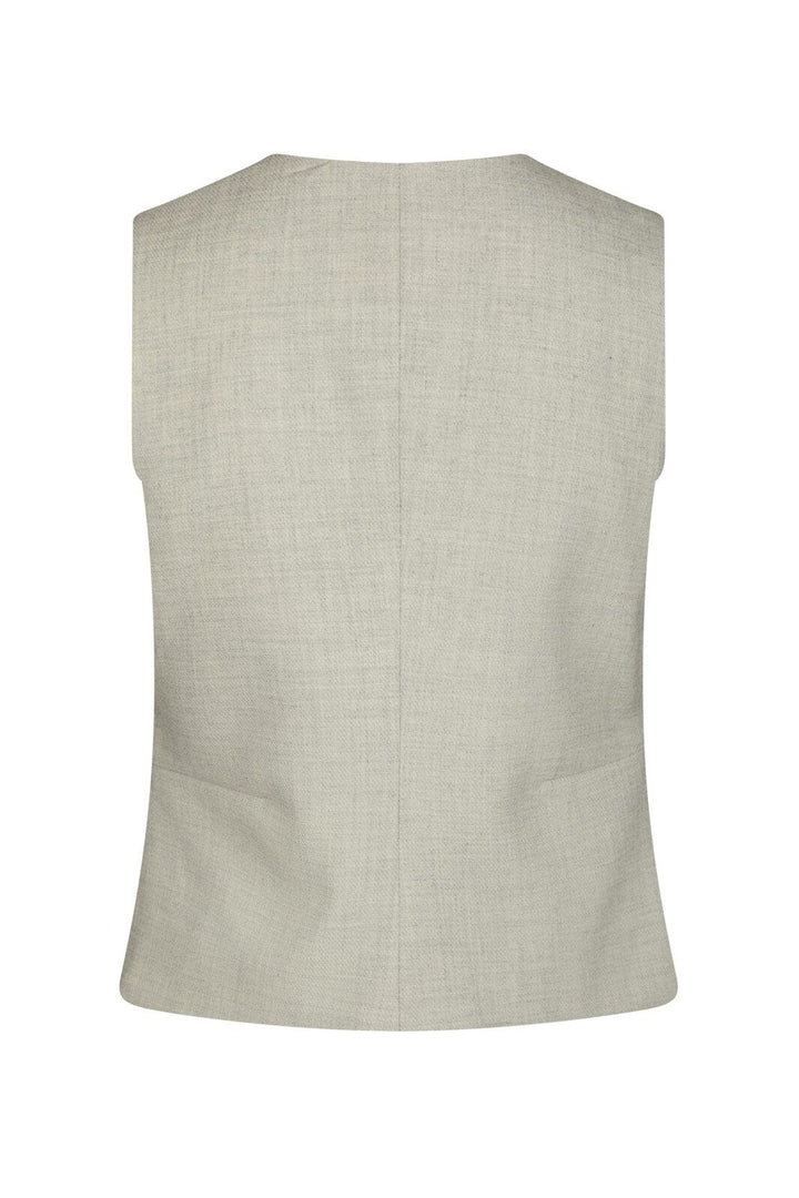 Neo Noir - Philippe Melange Waistcoat 165300 - 194 - Stone Melange