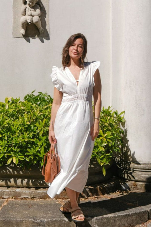 Neo Noir - Pollana Poplin Dress 160661 - 120 - White Kjoler 