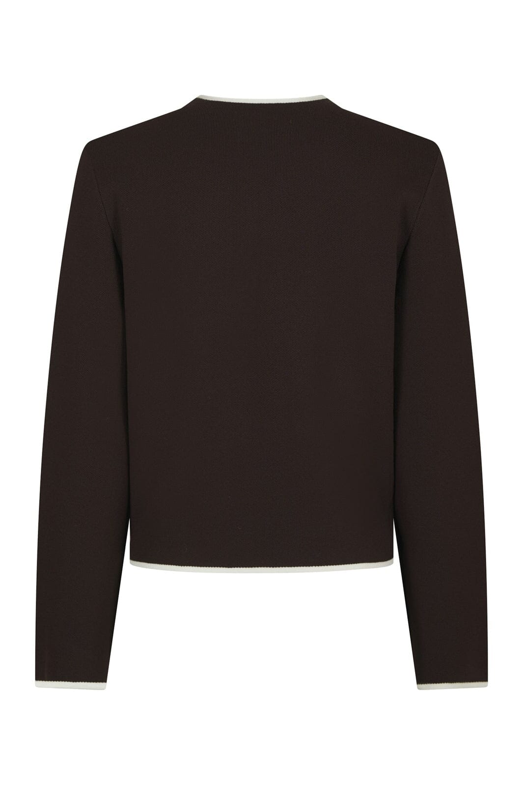 Neo Noir - Quiana Two-Way Zip Knit 170511 - 676 - Dark Brown