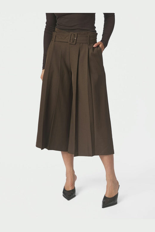 Neo Noir - Rilene Midi Pants 169844 - 676 - Dark Brown
