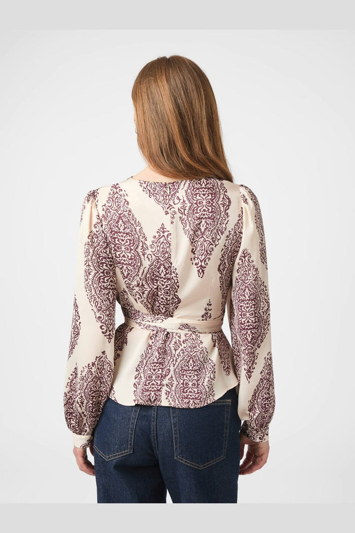 Neo Noir - Rista Paisley Drop Blouse 166208 - 174 - Burgundy