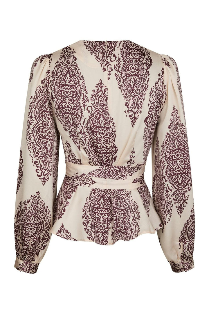 Neo Noir - Rista Paisley Drop Blouse 166208 - 174 - Burgundy