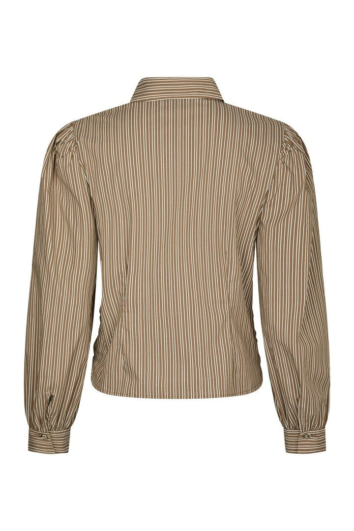 Neo Noir - Ritta Stripe Shirt 167224 - 928 - Light Brown