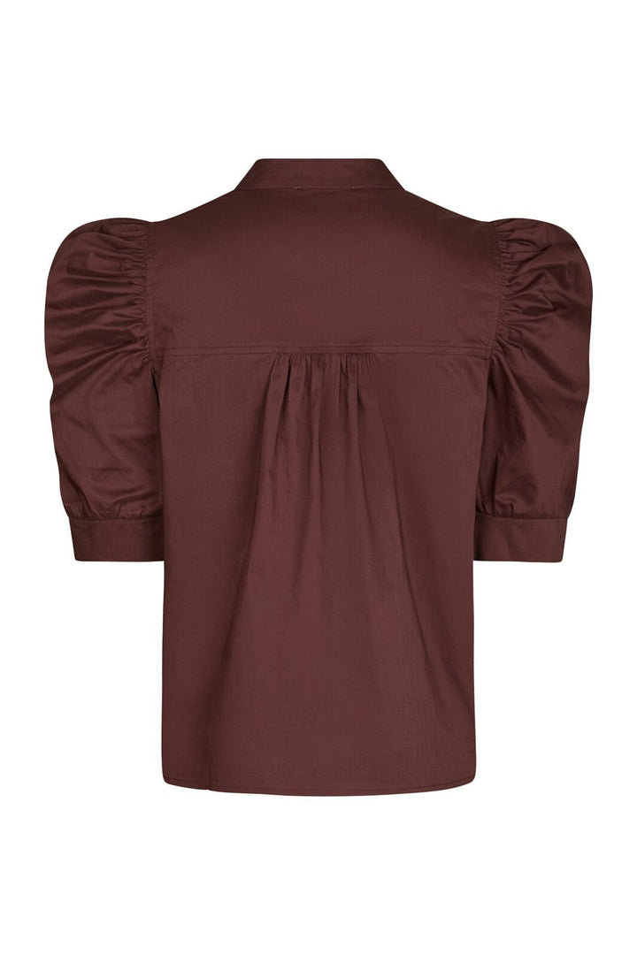 Neo Noir - Roella Poplin Blouse 164283 - 174 - Burgundy