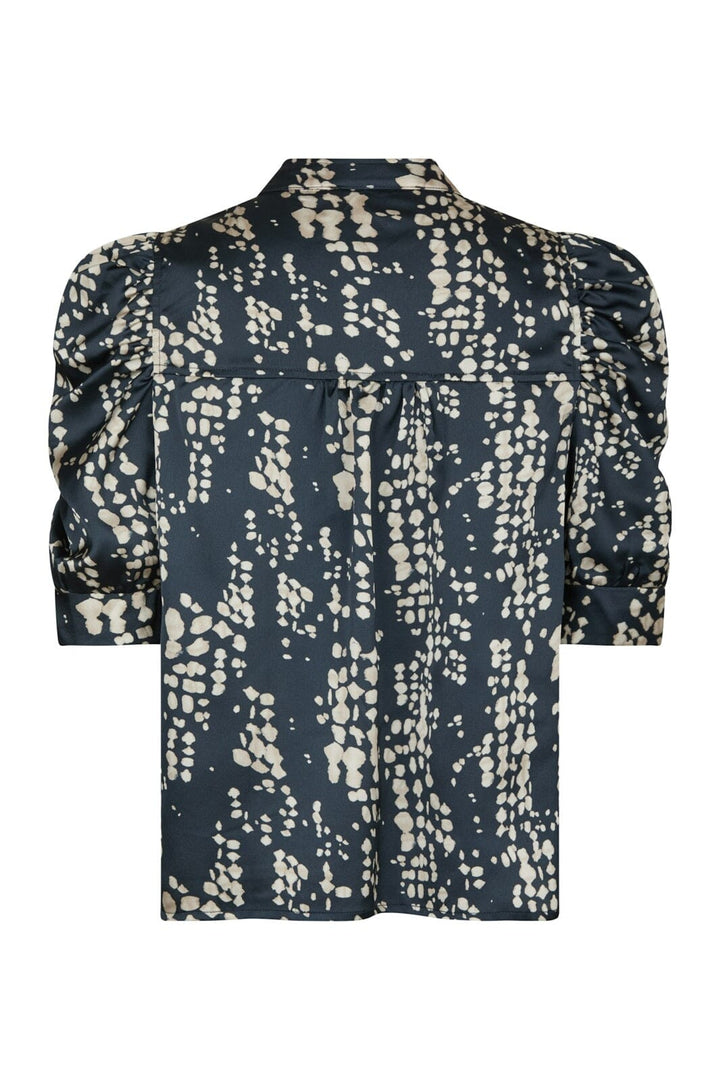 Neo Noir - Roella Scatter Print Blouse 167682 - 141 - Navy