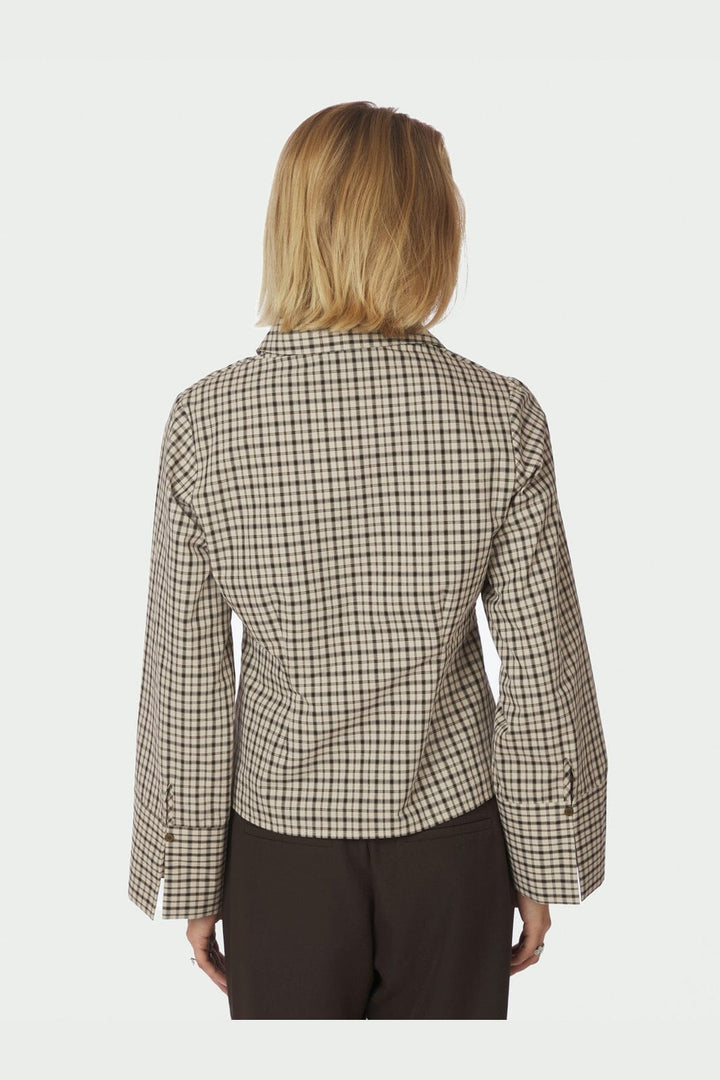 Neo Noir - Rosa Checked Shirt 167289 - 123 - Beige