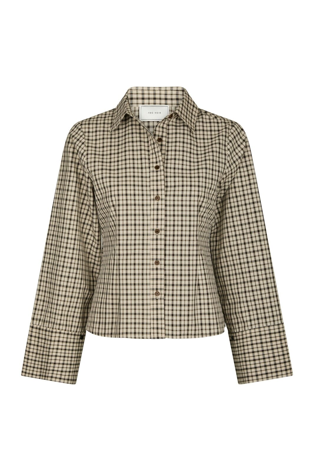 Neo Noir - Rosa Checked Shirt 167289 - 123 - Beige
