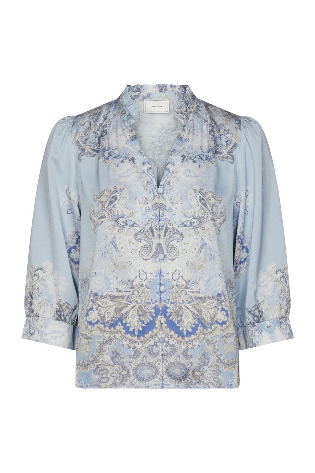 Neo Noir - Roselle Artist Paisley Blouse 165558 - 145 - Light Blue