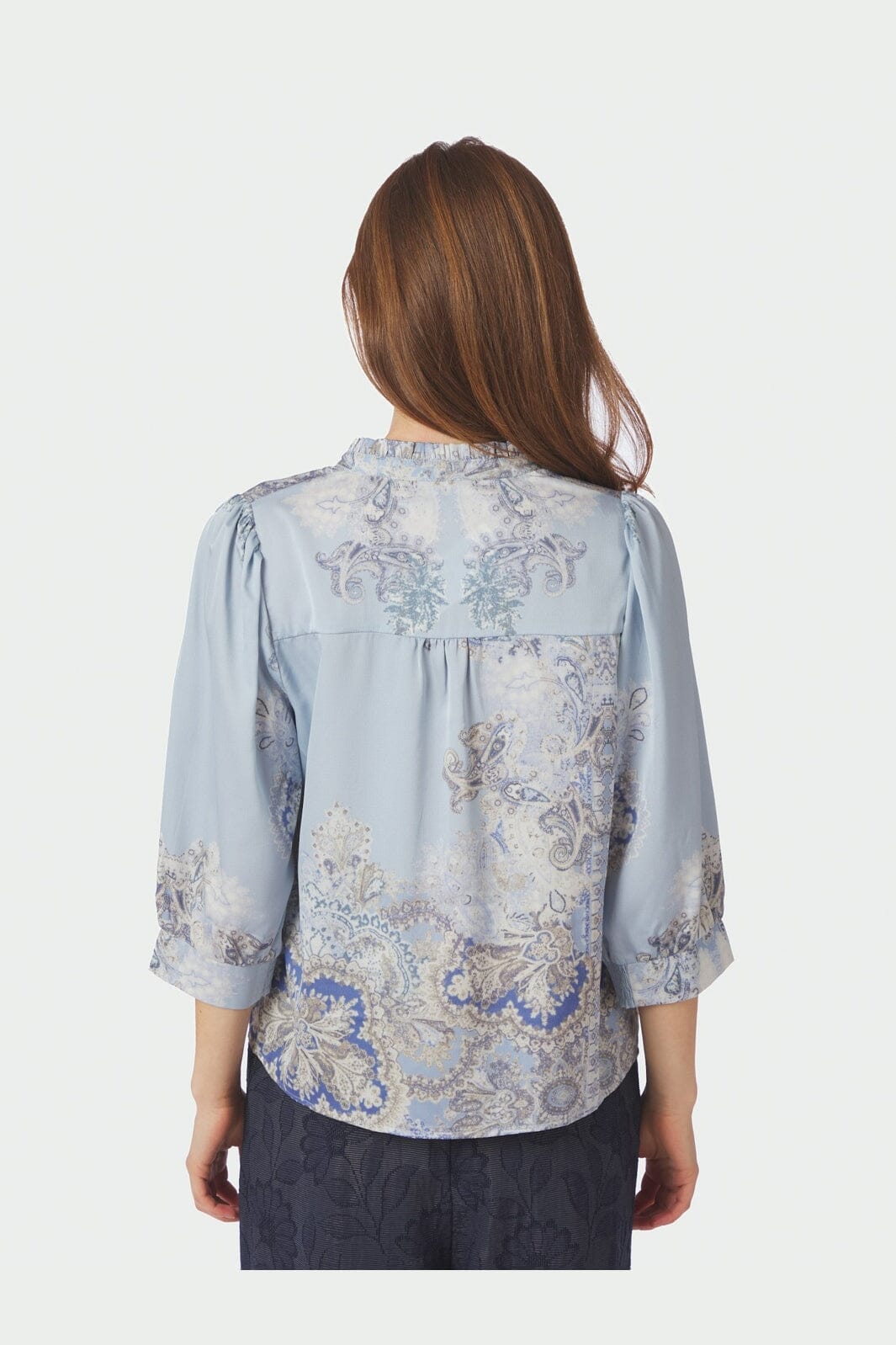 Neo Noir - Roselle Artist Paisley Blouse 165558 - 145 - Light Blue