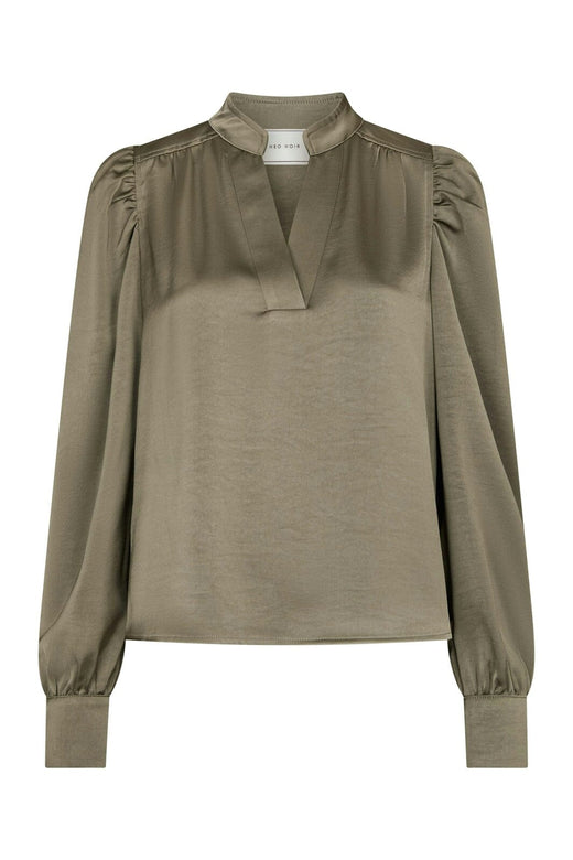 Neo Noir - Rosslyn Heavy Sateen Blouse 163769 - 255 - Cold Army