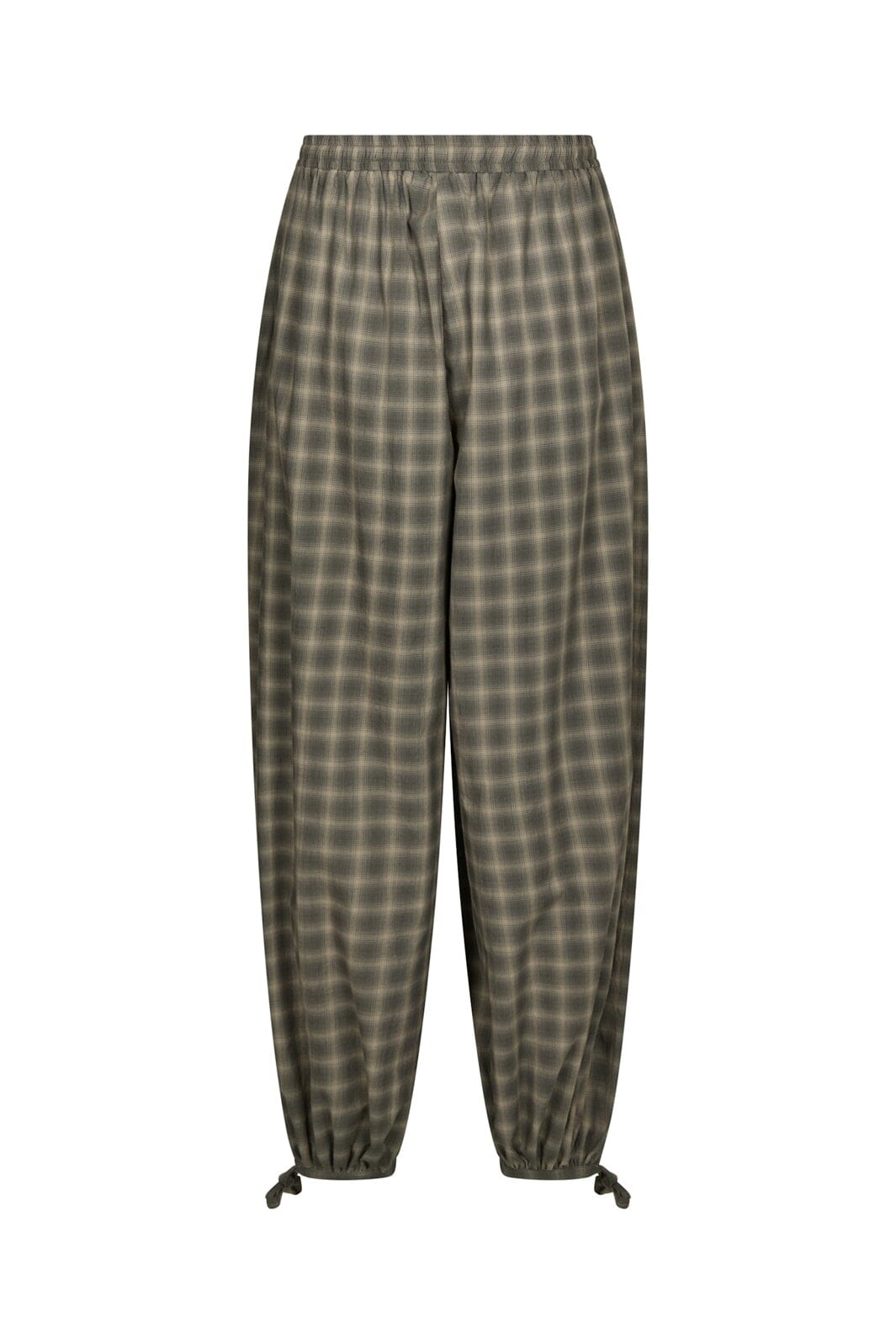 Neo Noir - Roxane Balloon Checked Pants 169630 - 157 - Dusty Army