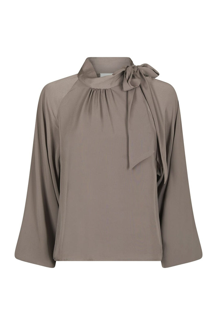 Neo Noir - Saline Blouse 170979 - 189 - Warm Grey