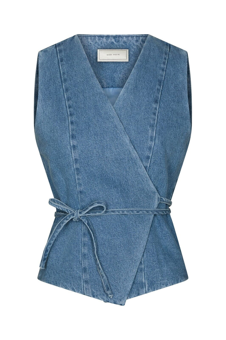 Neo Noir - Samara Denim Waistcoat 168983 - 140 - Blue