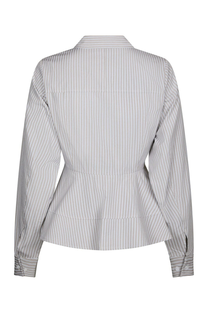 Neo Noir - Samira Stripe Shirt 169891 - 979 - Taupe Stripe