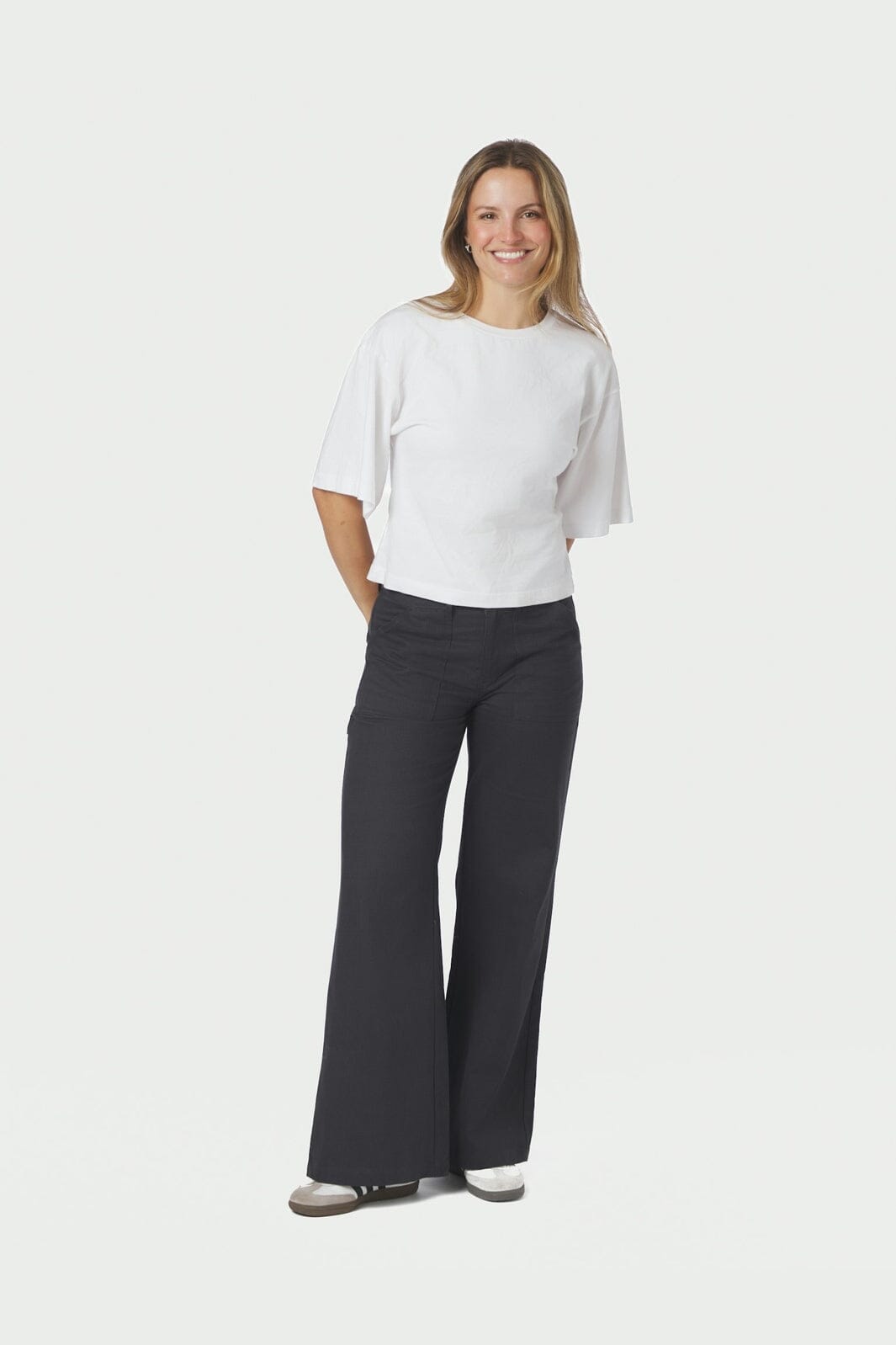 Neo Noir - Saphir Twill Pants 170794 - 132 - Antracit