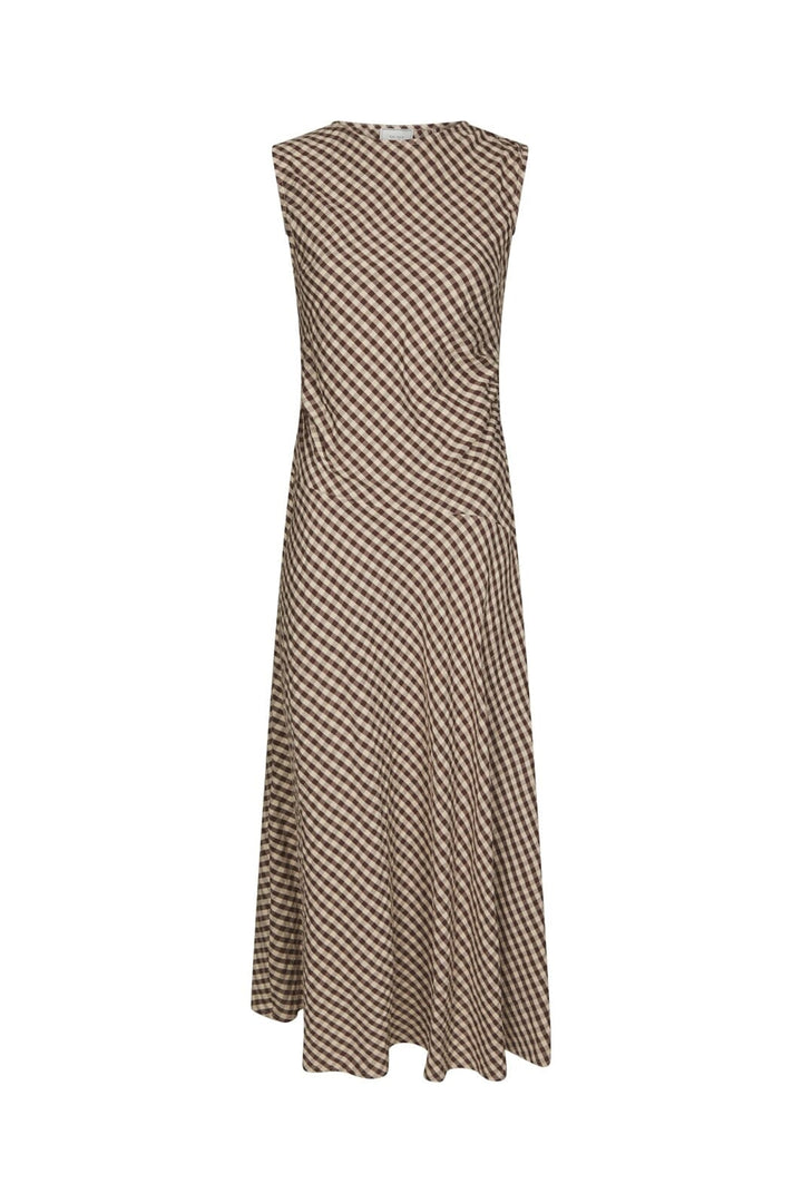 Neo Noir - Saxton Check Dress 167962 - 210 - Brown