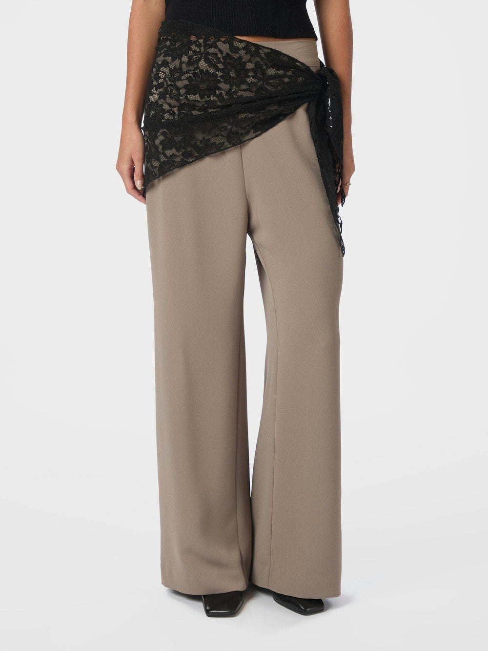 Neo Noir - Serina Lace Scarf 168194 - 100 - Black Tørklæder 