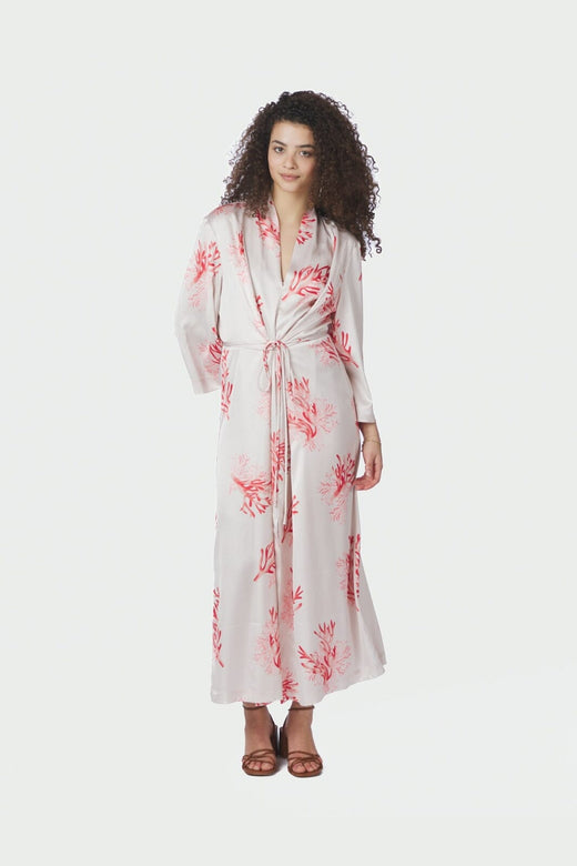 Neo Noir - Shane Wrap Dress 165272 - 163 - Coral