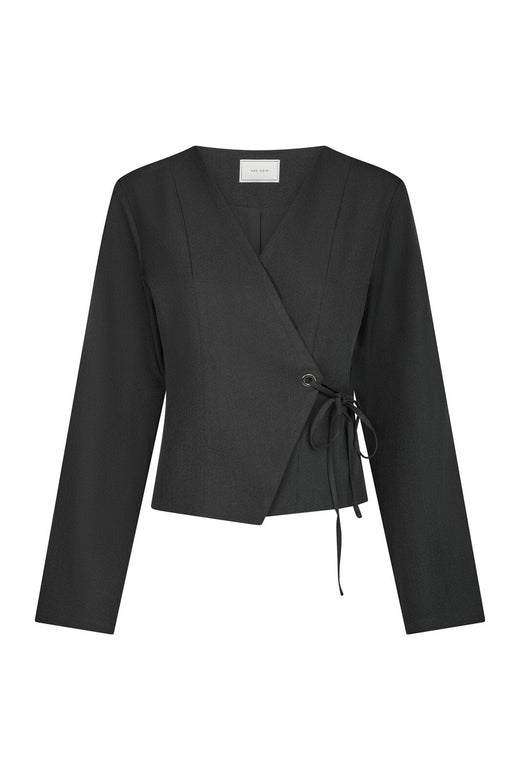 Neo Noir - Simmi Eyelet Blouse 166960 - 104 - Dark Grey