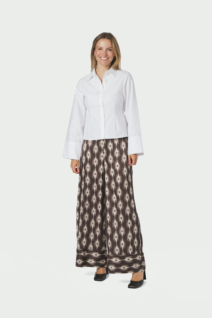 Neo Noir - Sora Ikat Pants 170975 - 676 - Dark Brown