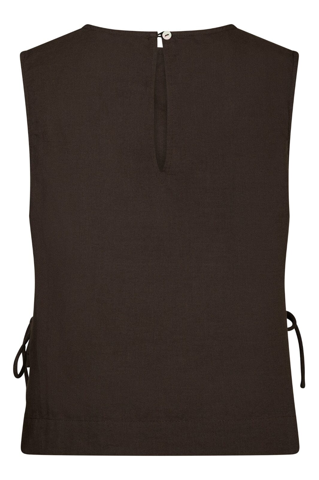 Neo Noir - Svetlana Linen Top 159947 - 676 - Dark Brown