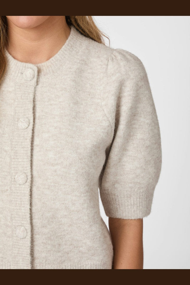 Neo Noir - Trudy Knit Cardigan 160760 - 976 - Beige Melange