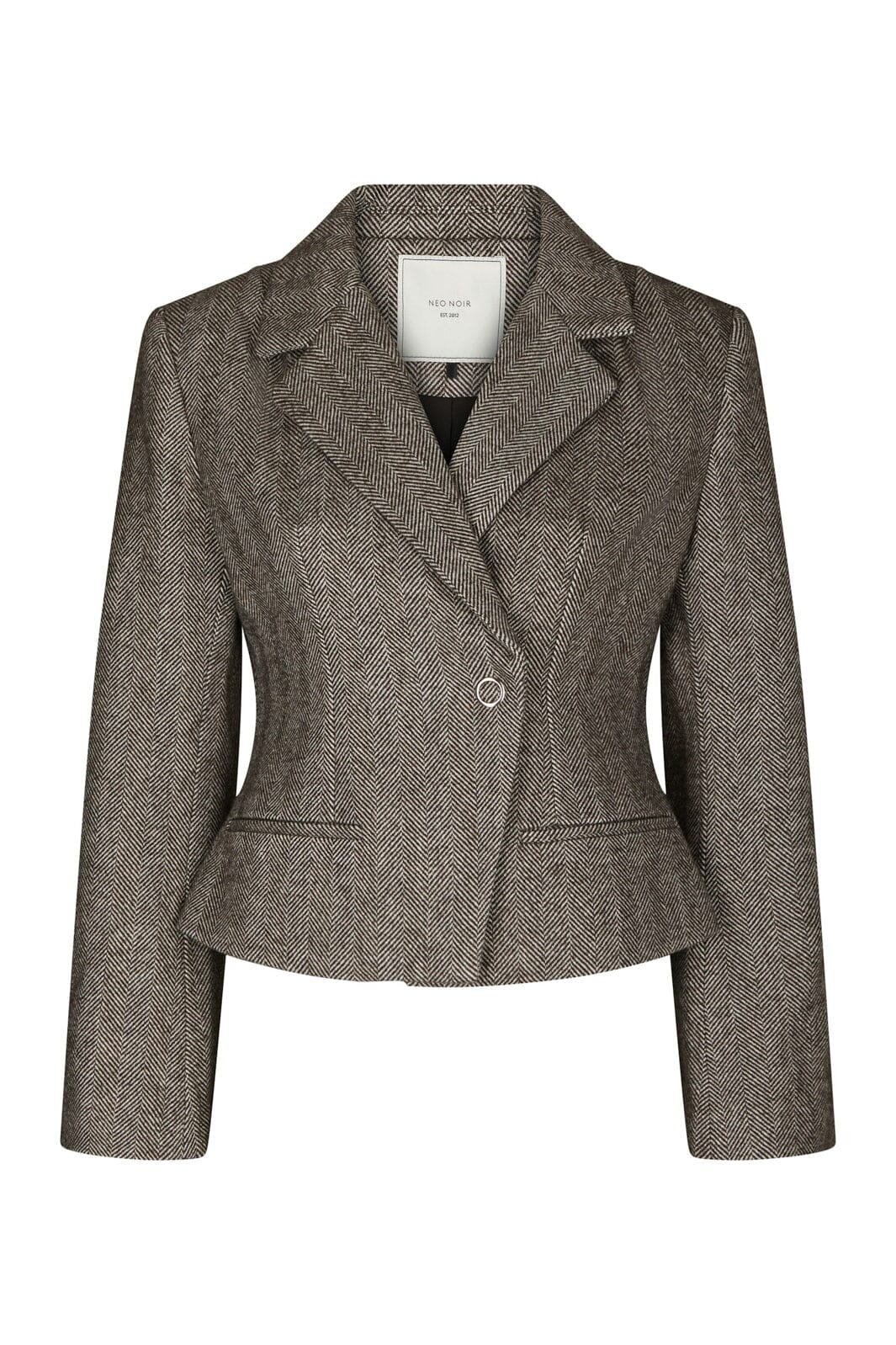 Neo Noir - Valia Herringbone S Blazer 168314 - 676 - Dark Brown
