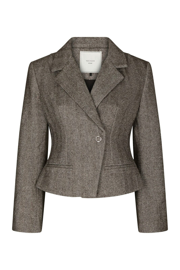 Neo Noir - Valia Herringbone S Blazer 168314 - 676 - Dark Brown