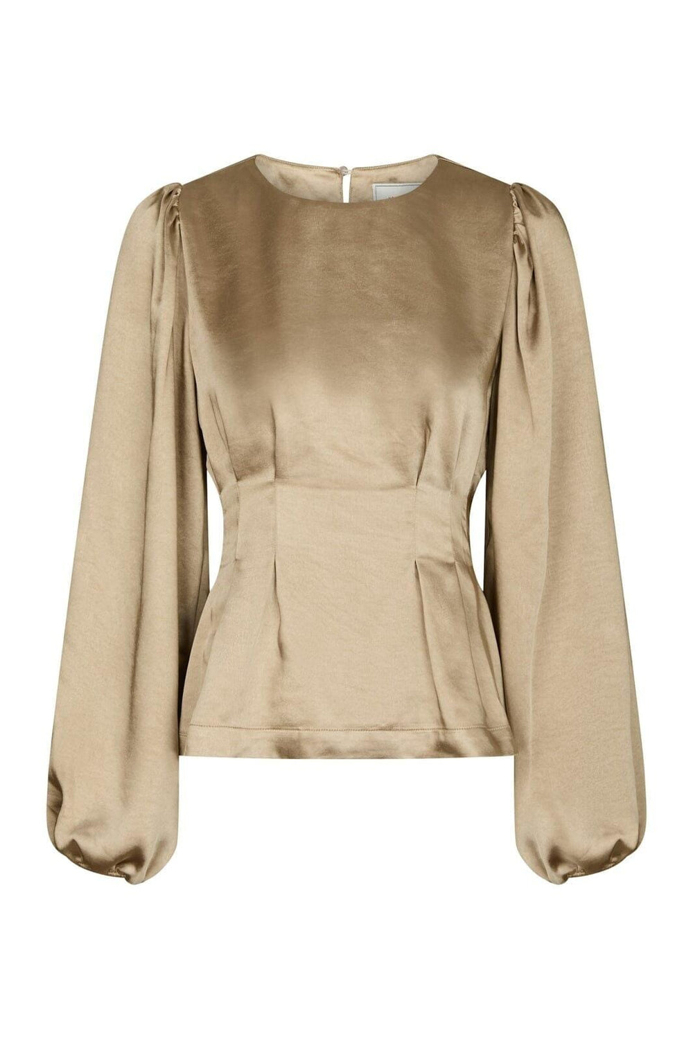 Neo Noir - Vanya Crushed Sateen Blouse 167481 - 221 - Gold