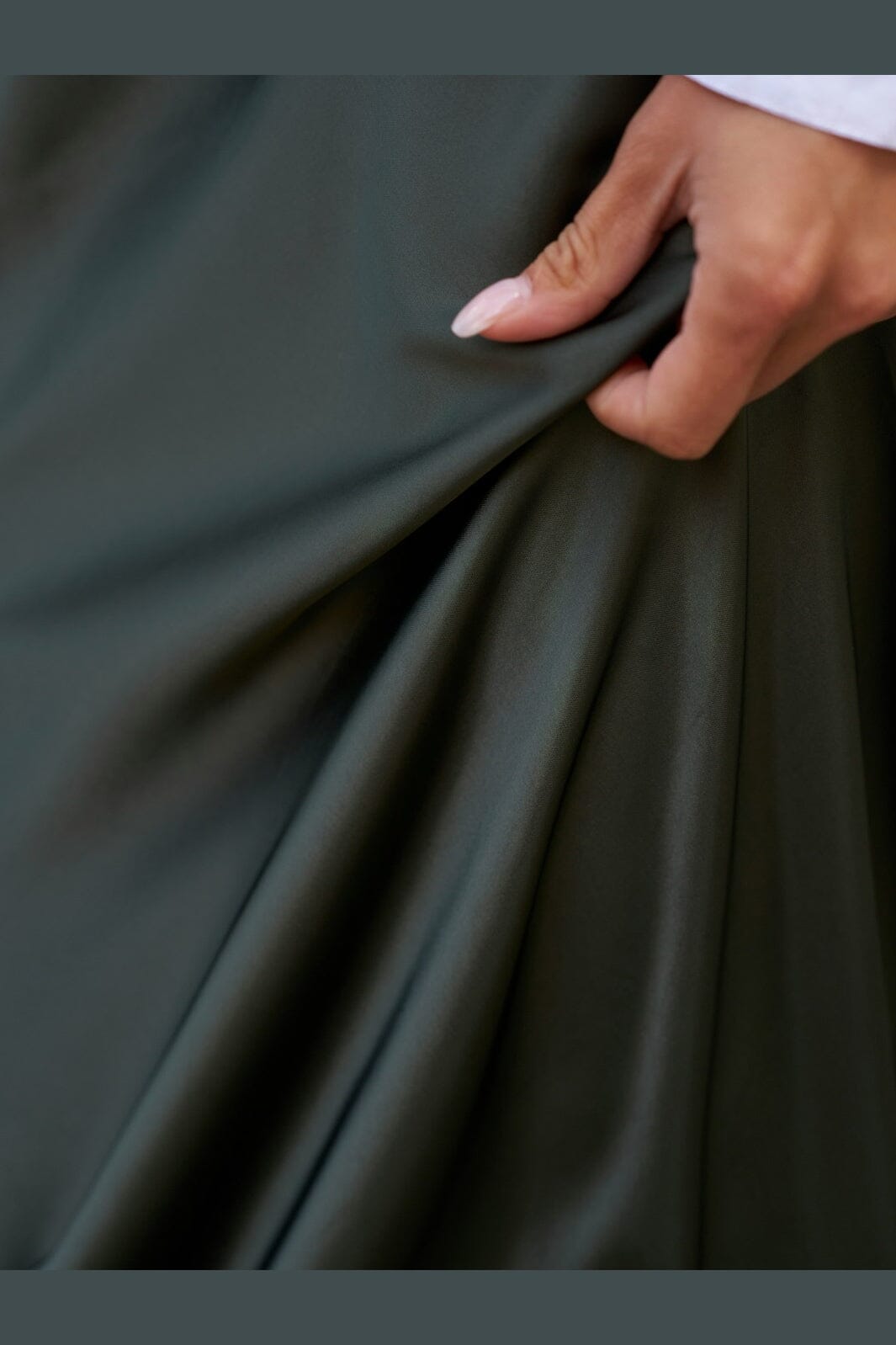Neo Noir - Vicky Heavy Sateen Skirt 159588 - 591 - Deep Green