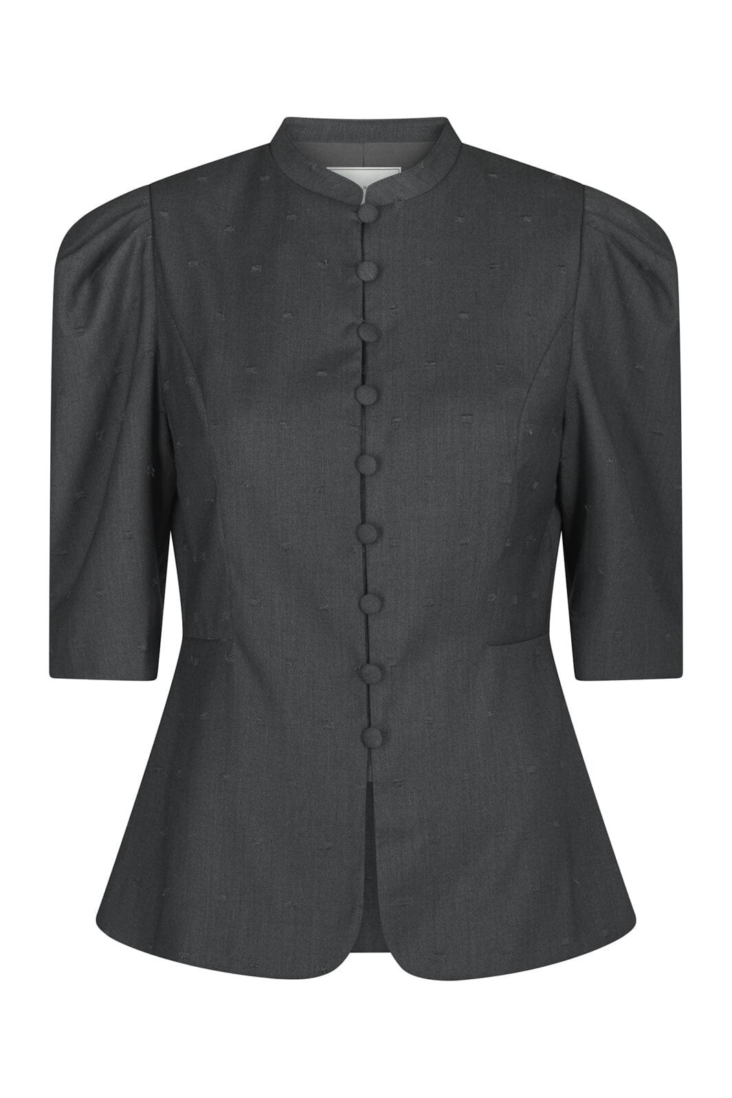 Neo Noir - Vittia Dobby Suit Blouse 170756 - 133 - Grey Melange