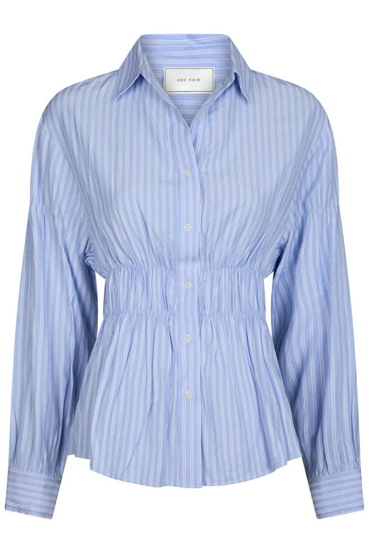 Neo Noir - Wales Stripe Shirt 166278 - 145 - Light Blue