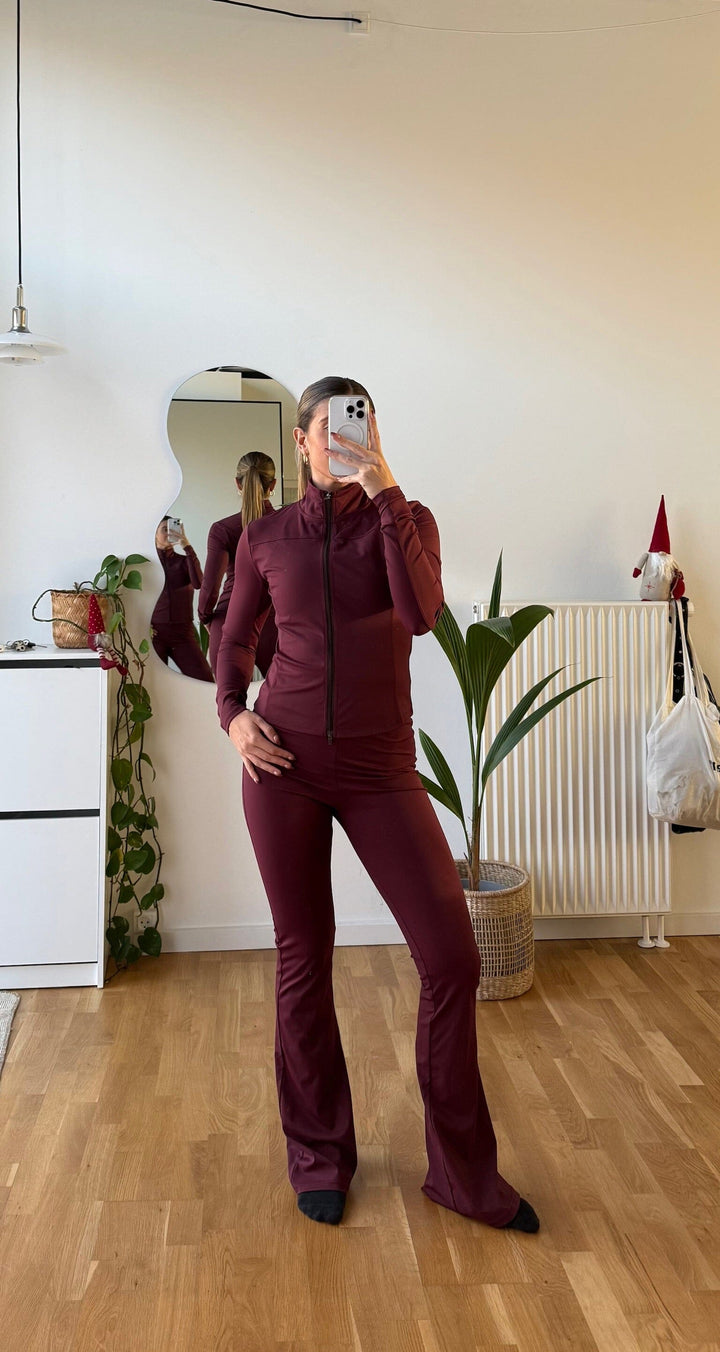 Neo Noir x Molly&My - Ulianna Leggings Pants 167091 - 162 - Bordeaux Bukser 