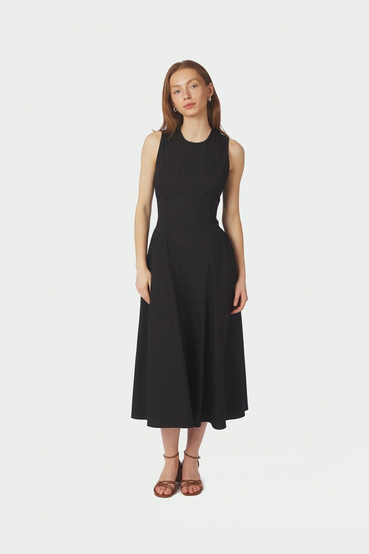 Neo Noir - Zora Poplin Dress 168136 - 100 - Black