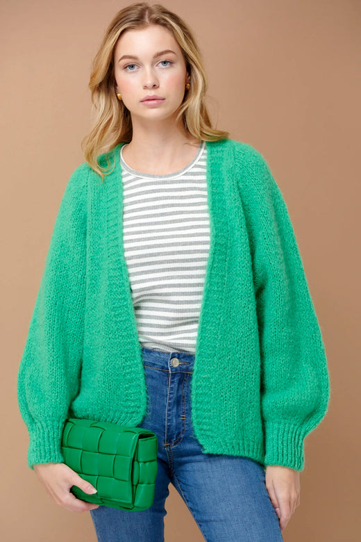 Noella - Fora Knit Cardigan - Light Green Cardigans 