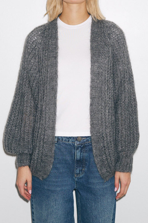 Noella - Joseph Knit Cardigan - 190 Dark Grey Cardigans 