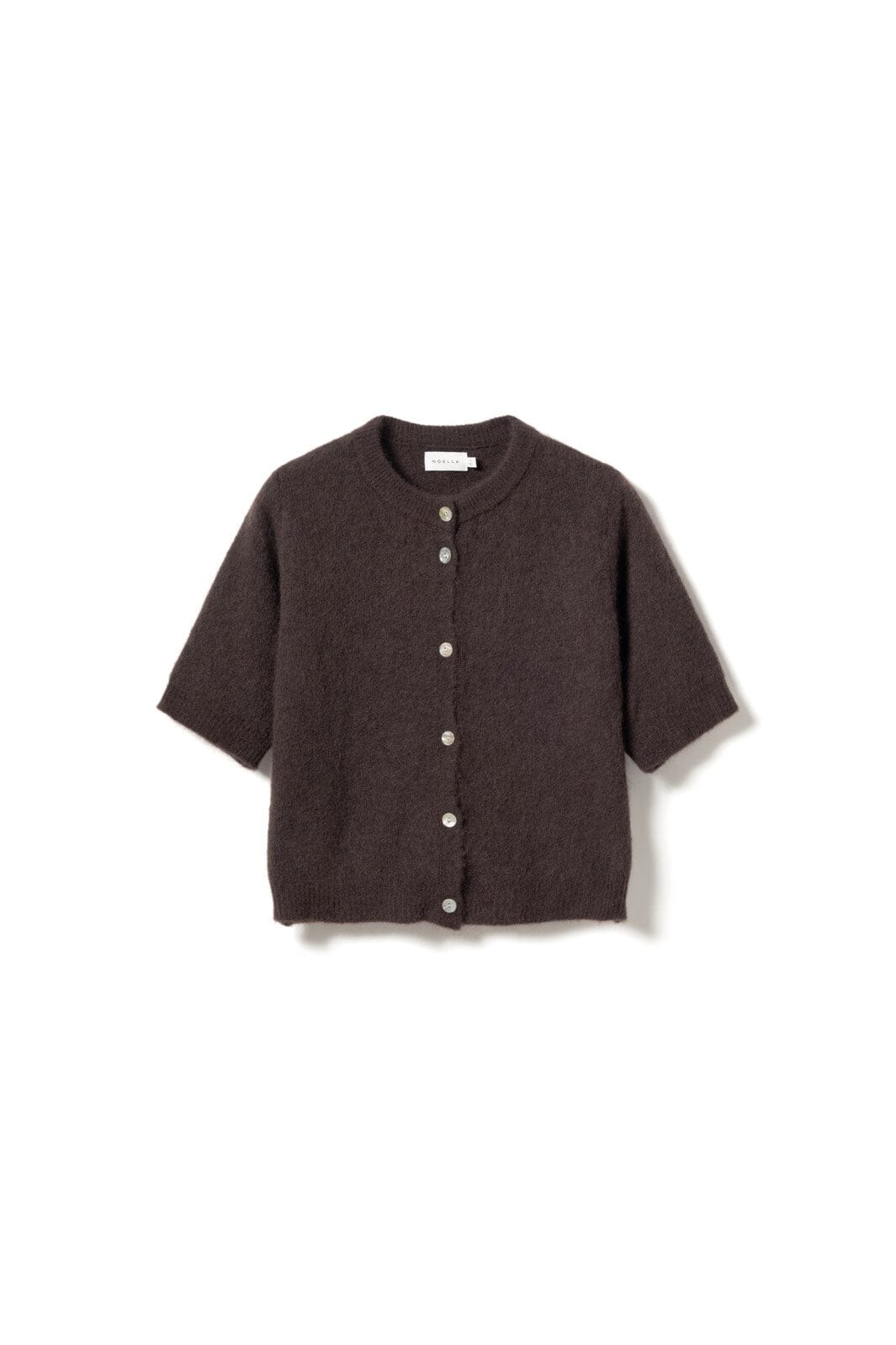 Noella - Kae Ss Knit Cardigan 12940086 - 674 - Chocolate