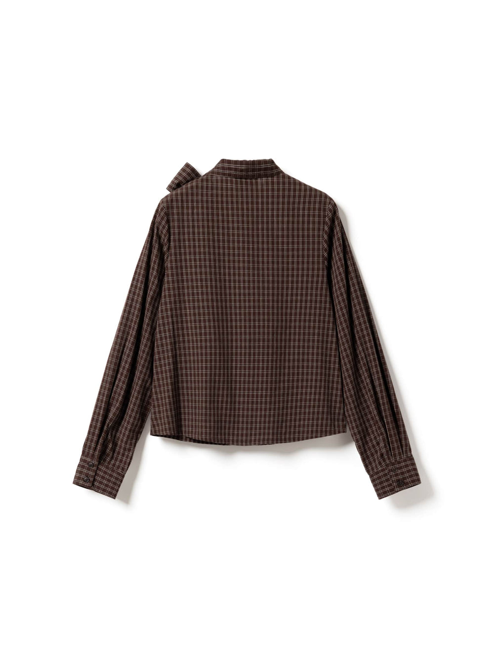 Noella - Kesha Ls Blouse 14520001 - 1408 - Cari Brown Check Bluser 