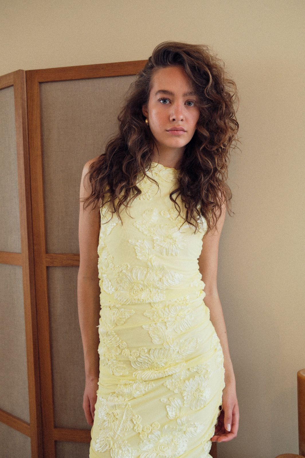 Noella - Lavinia Dress 13500001 - 1417 - Butter Yellow Kjoler 