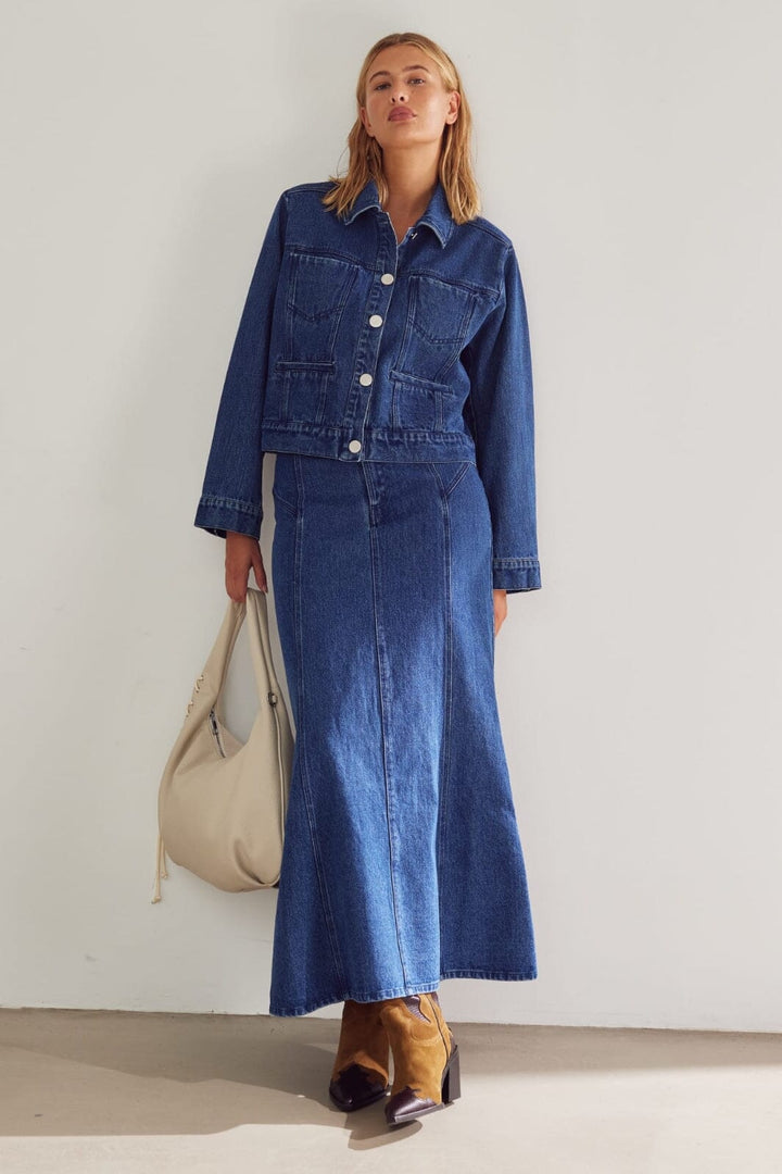 Noella - Legacy Skirt 12780048 - 111 Blue Denim