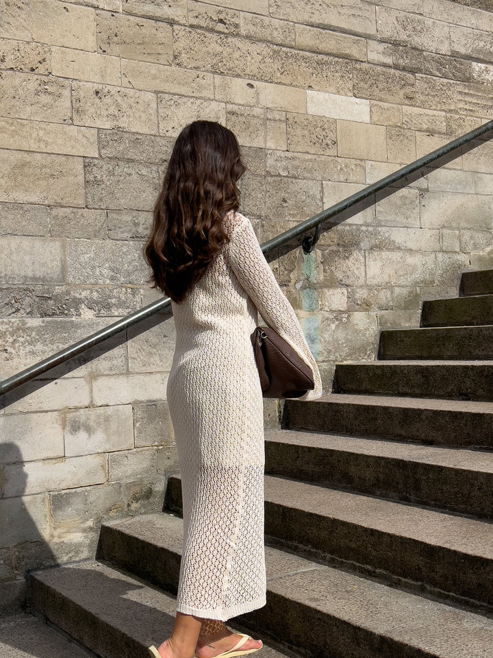 Noella - Leilany Knit Dress 13150001 - 974 Ivory Kjoler 