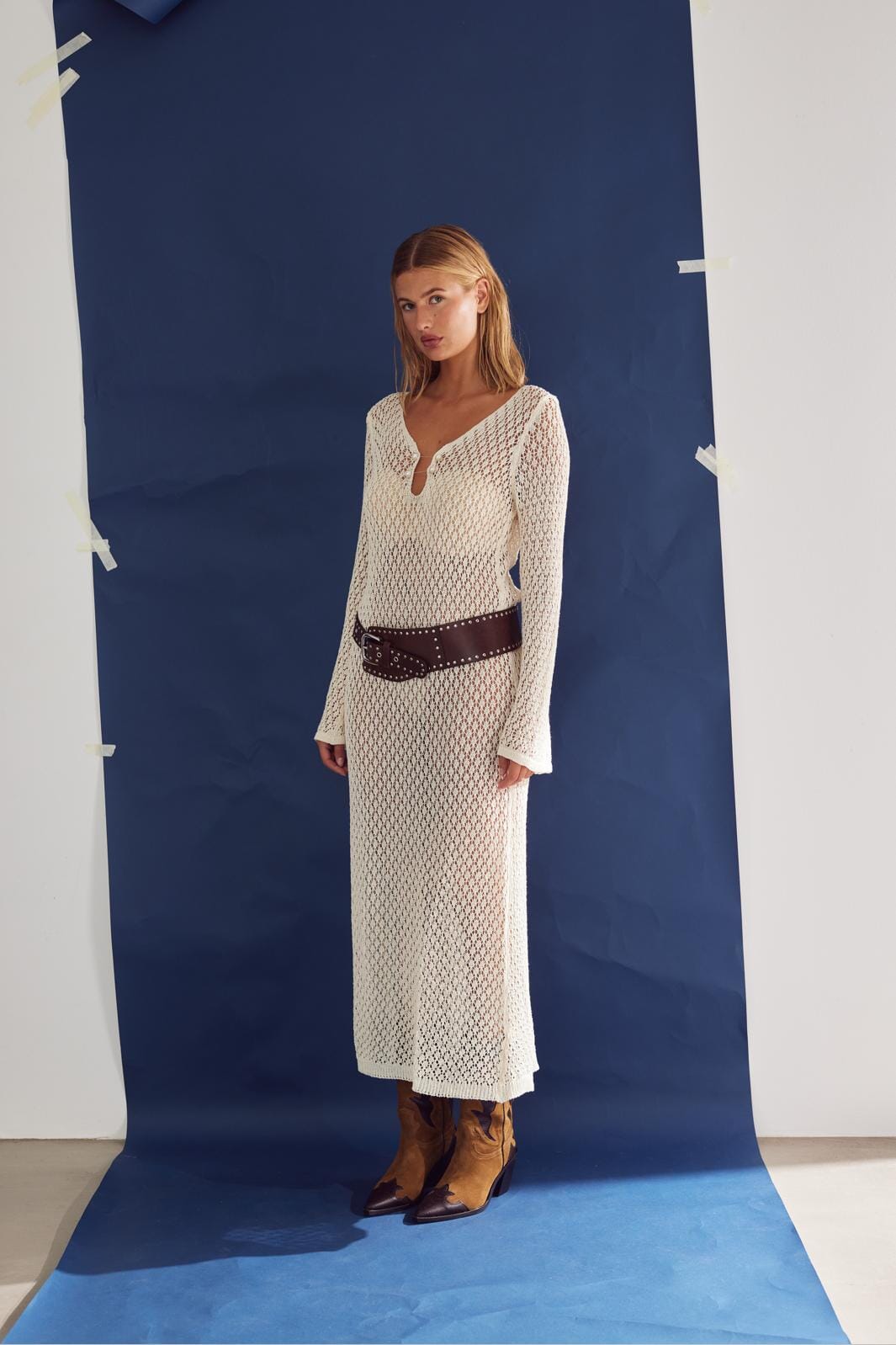 Noella - Leilany Knit Dress 13150001 - 974 Ivory