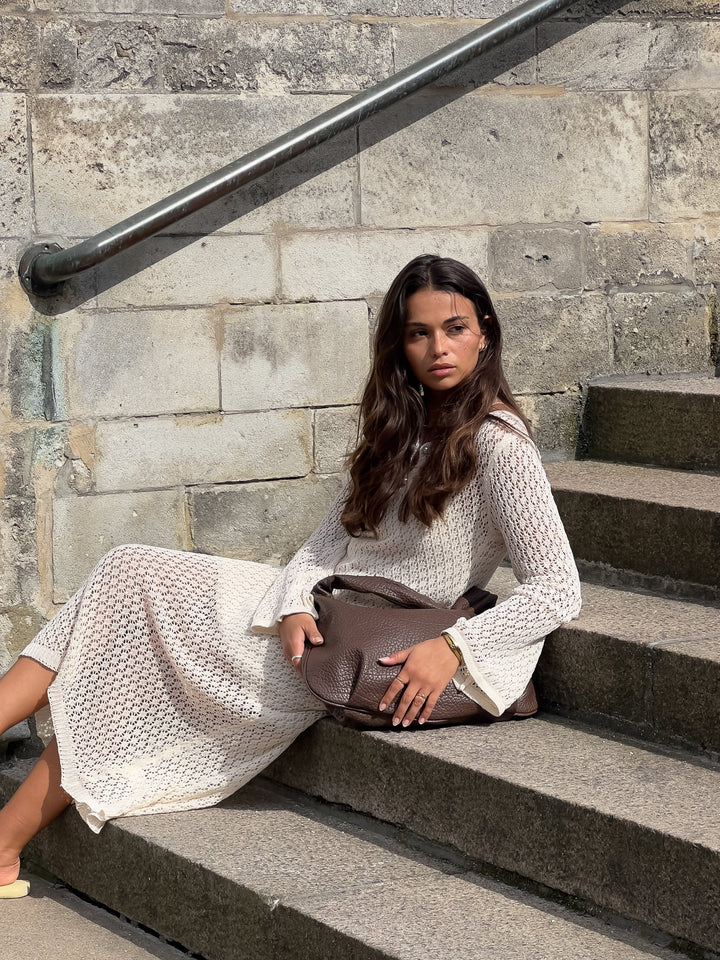 Noella - Leilany Knit Dress 13150001 - 974 Ivory Kjoler 