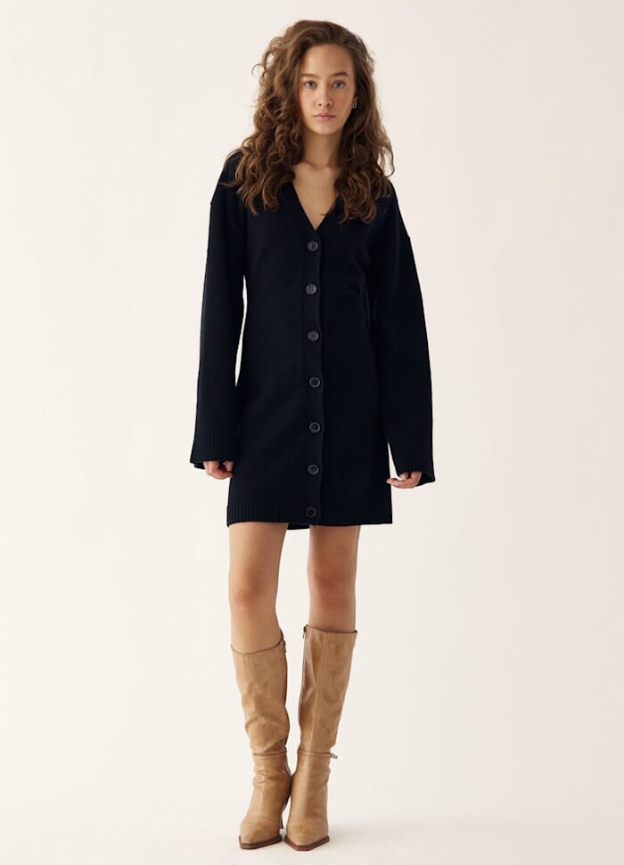 Noella - Lenyxanna Knit Dress 13770002 - 004 - Black Kjoler 