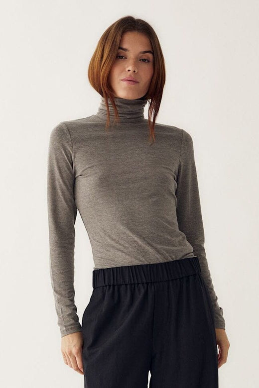 Noella - Libinette Top 14500001 - 972 - Medium Grey Mel. Bluser 