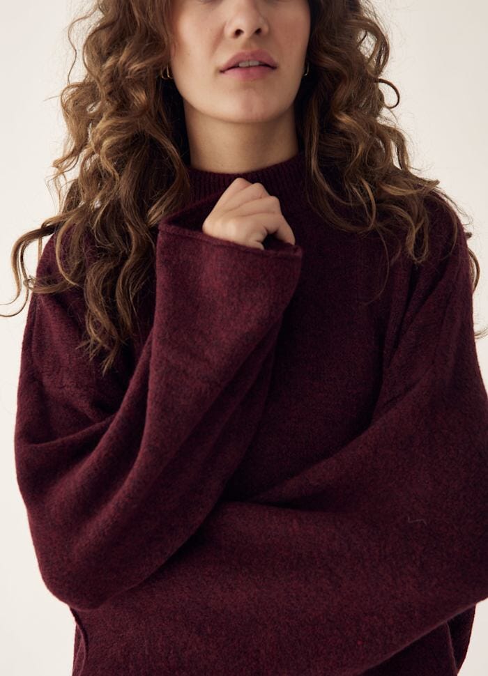 Noella - Lynzey Knit 14330001 - 1399 - Wine Strikbluser 