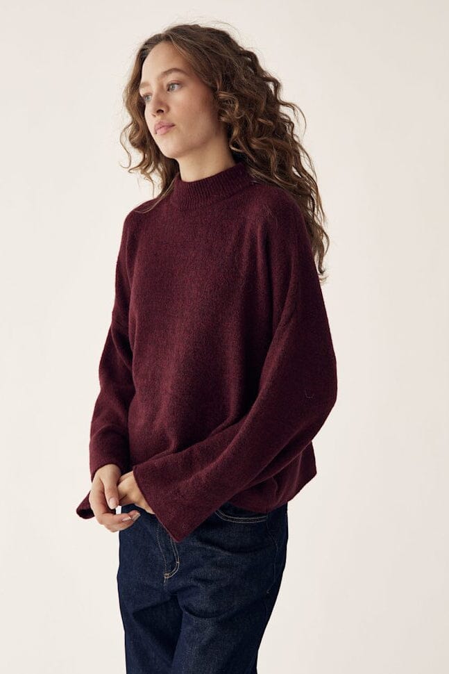 Noella - Lynzey Knit 14330001 - 1399 - Wine Strikbluser 